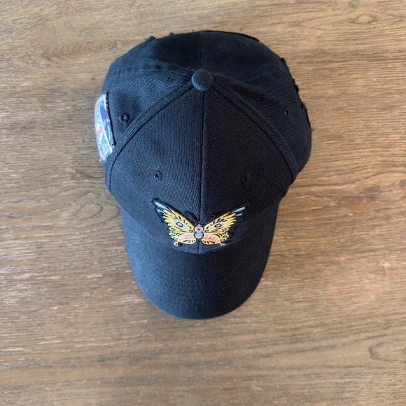 MOTHER The Shady Baseball Hat-Black-Patch & Embroidered Snapback cap-100% Cotton - Picture 2 of 9